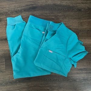 Figs Caterina Scrub Top and Zamora Jogger